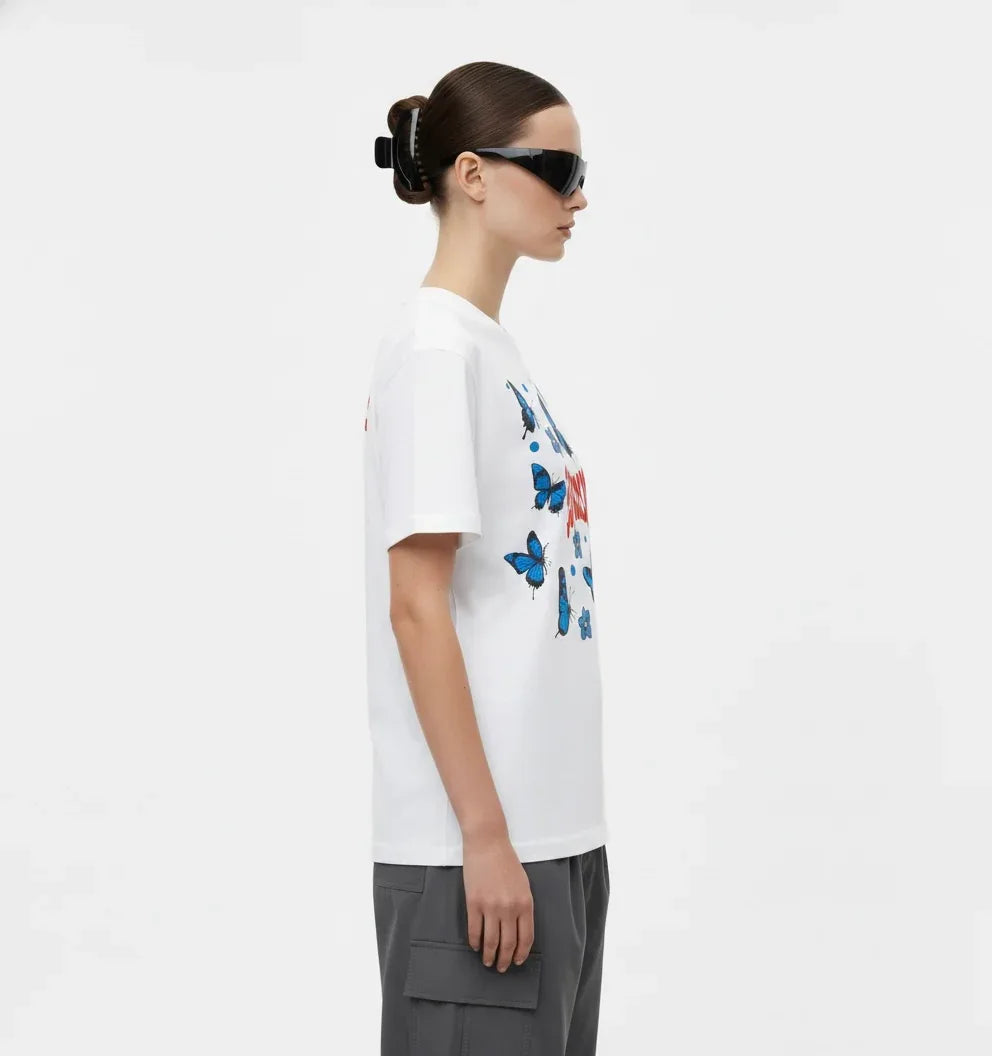 Cornus Blue Flutter Tee - Cornus Fashion