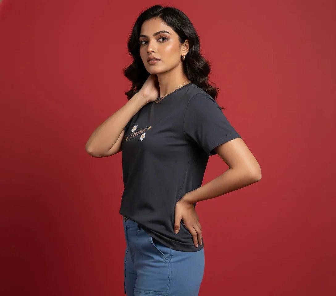 Midnight Bloom Tee - Cornus Fashion