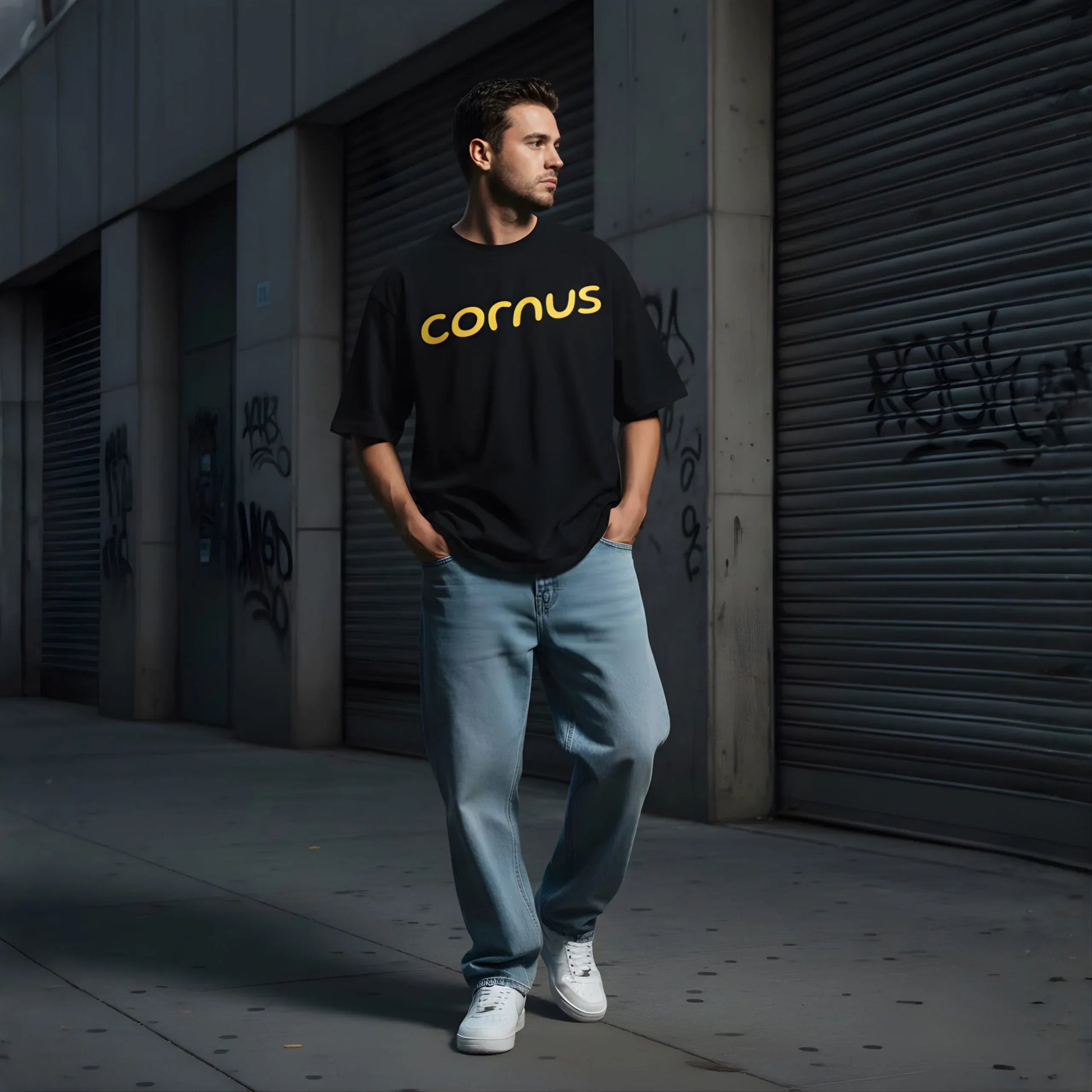 The Vertical Peace Tee - Cornus Fashion