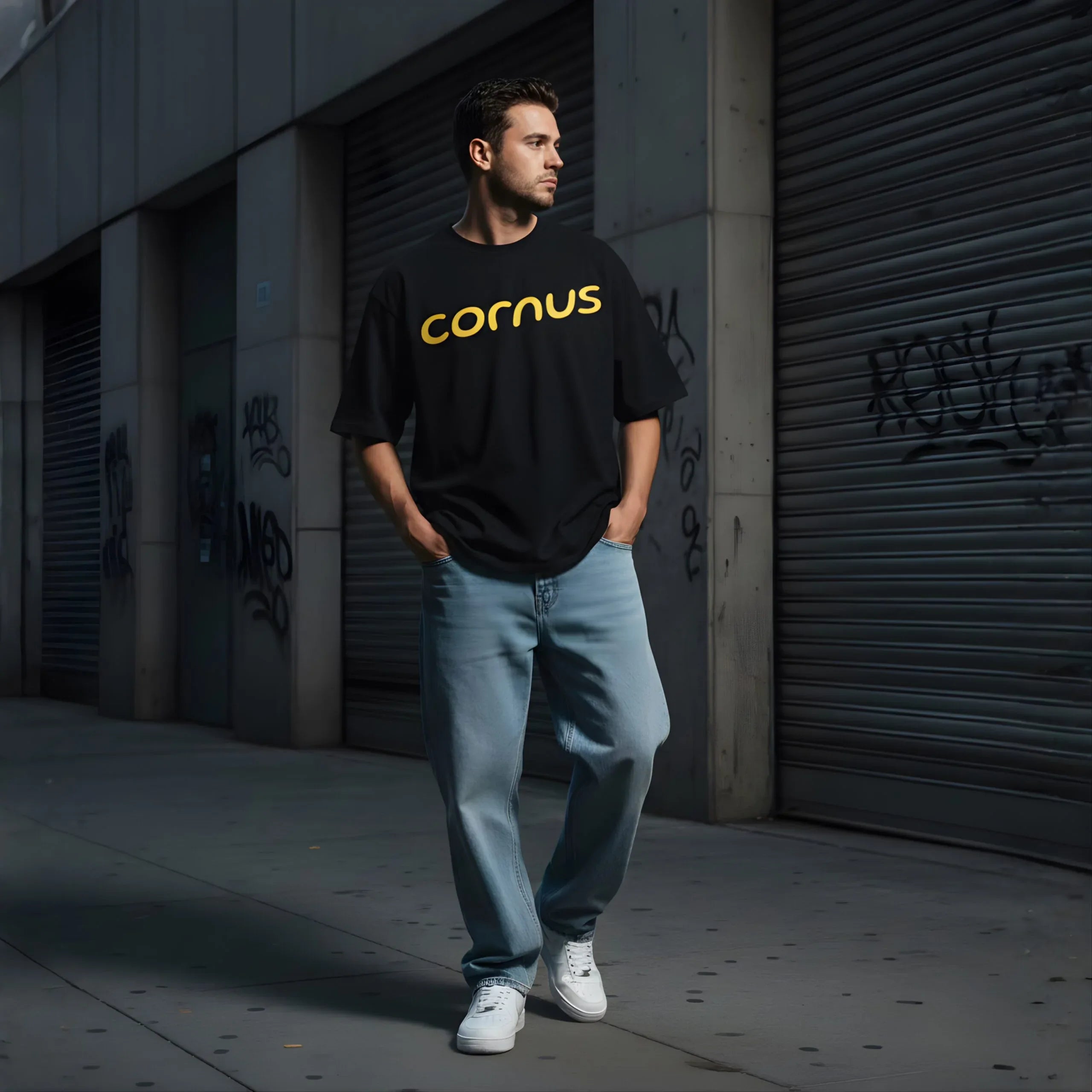 The Vertical Peace Tee - Cornus Fashion