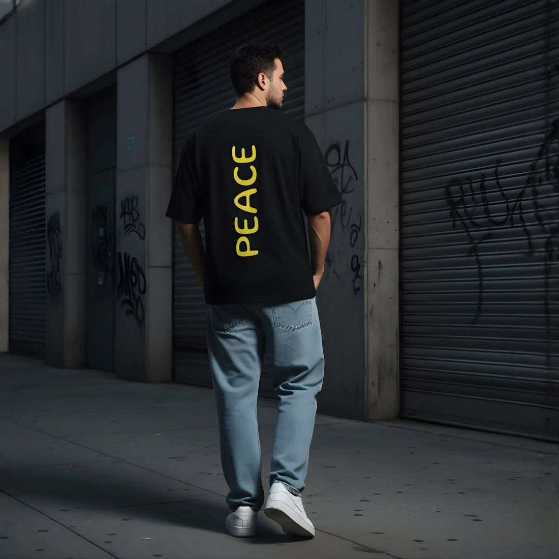 The Vertical Peace Tee - Cornus Fashion