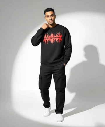 Flame Sweatshirt - Cornus Fashion