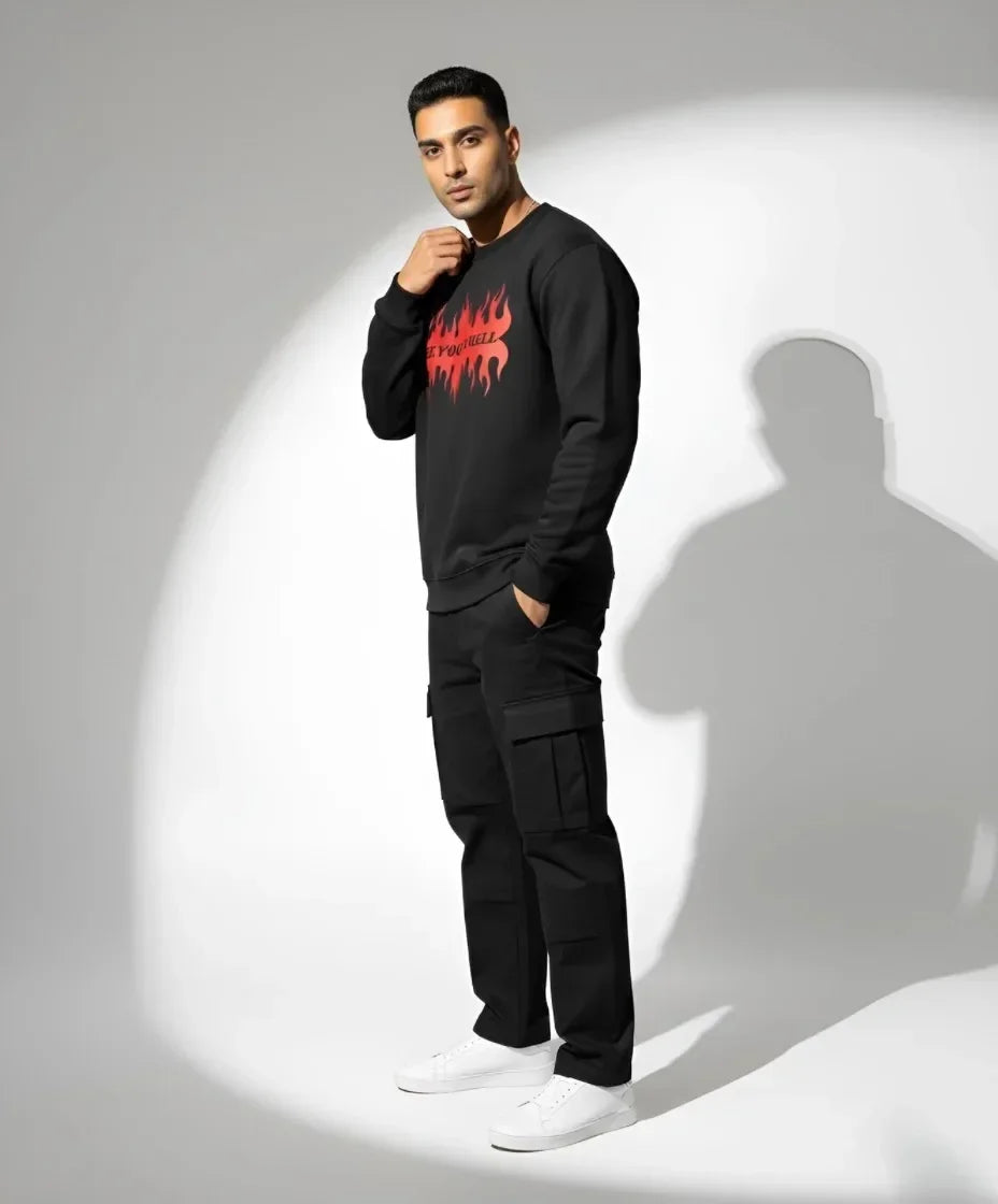 Flame Sweatshirt - Cornus Fashion