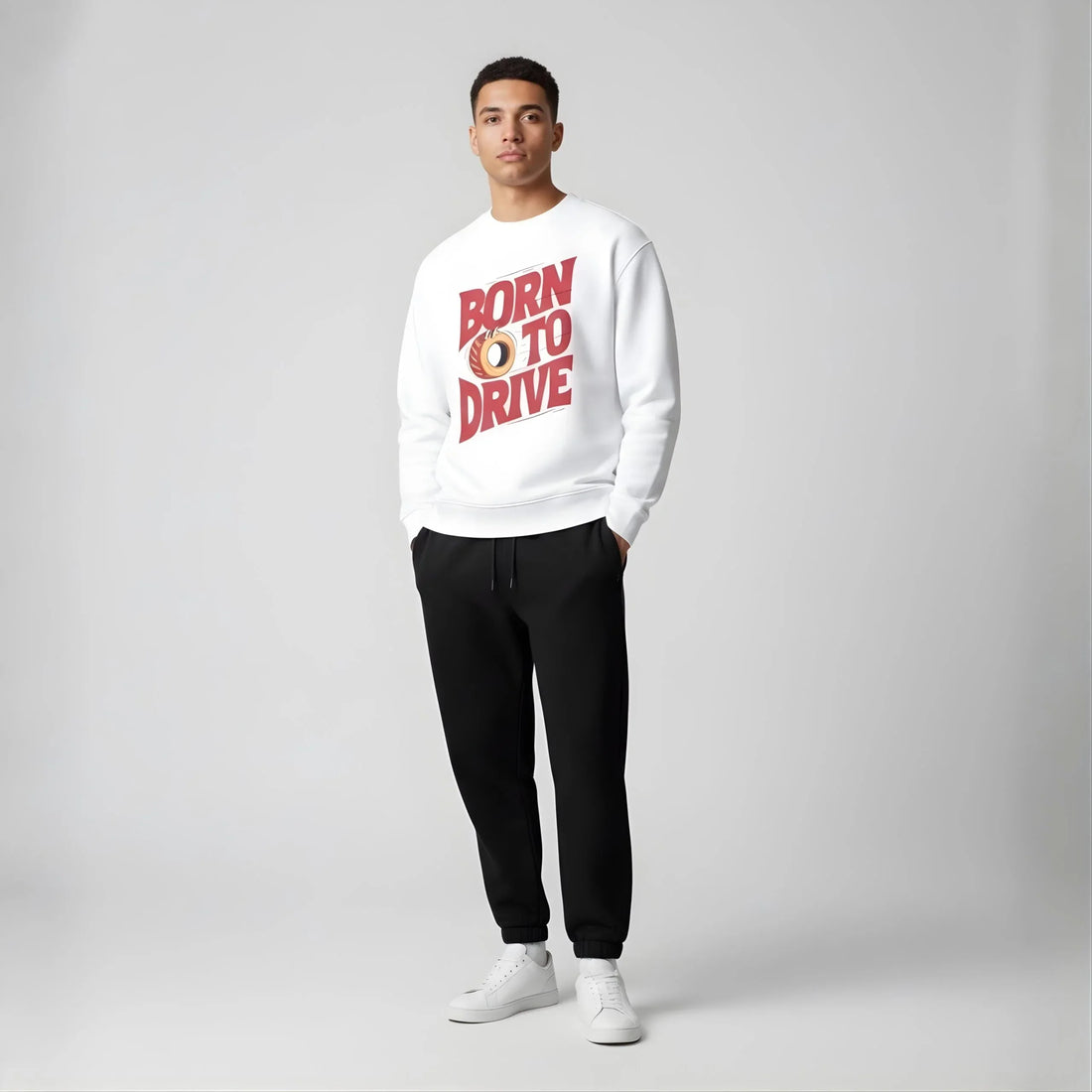 Born to Drive Graphic Sweatshirt - Cornus Fashion