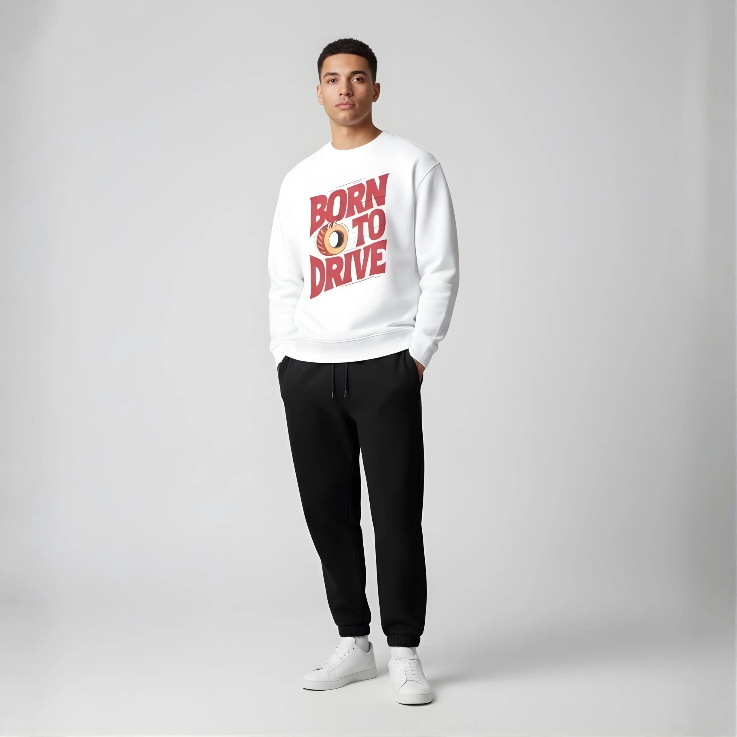 Born to Drive Graphic Sweatshirt - Cornus Fashion