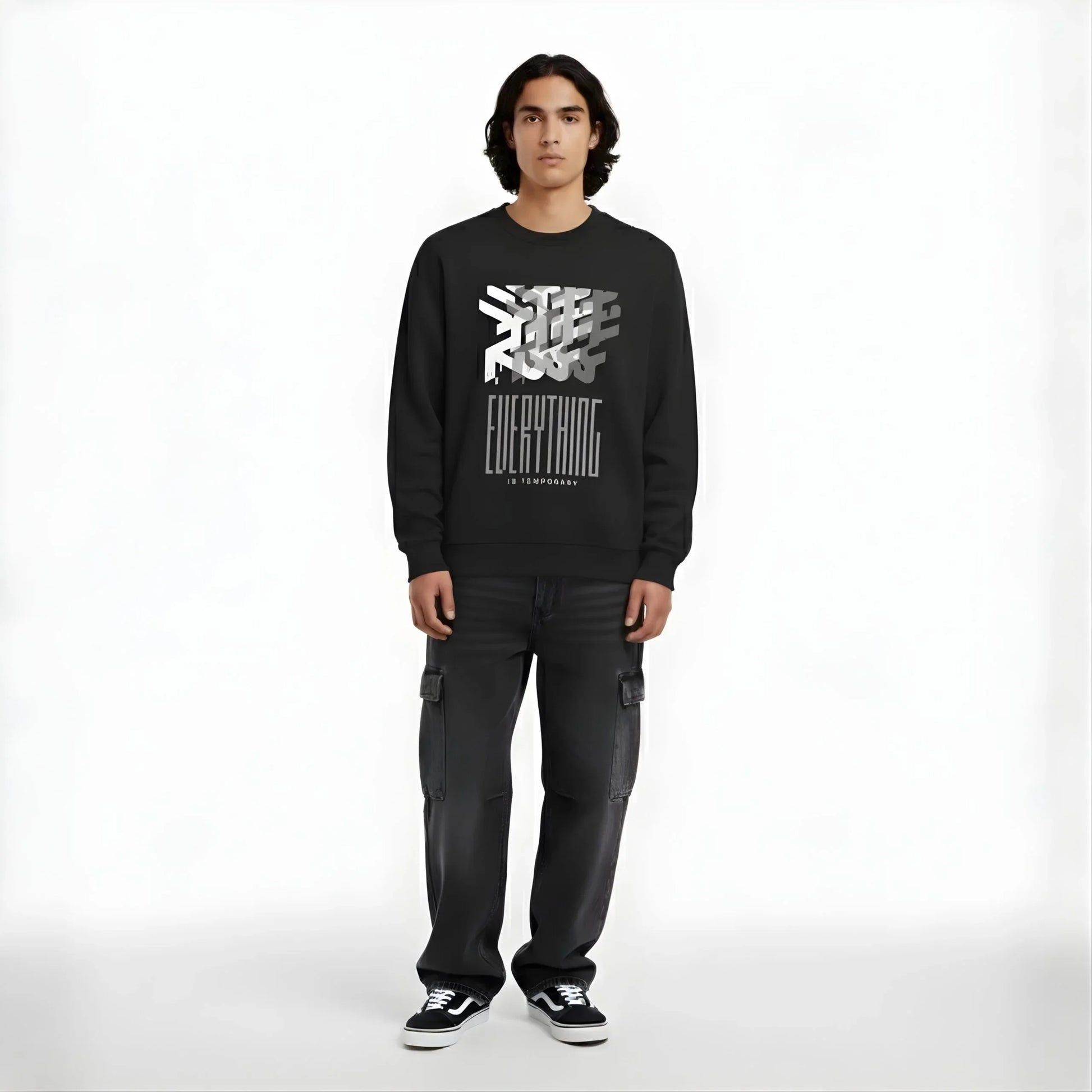 Everything Is Temporary Sweatshirt - Cornus Fashion