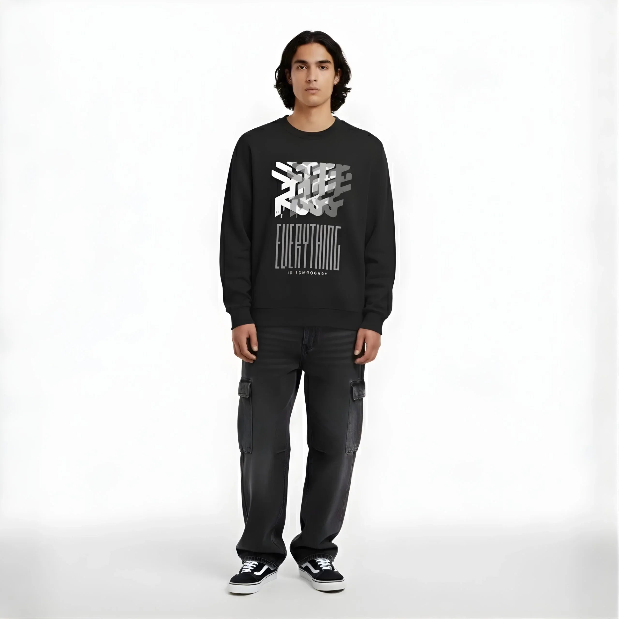 Everything Is Temporary Sweatshirt - Cornus Fashion