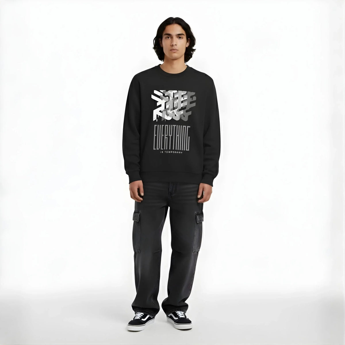 Everything Is Temporary Sweatshirt - Cornus Fashion
