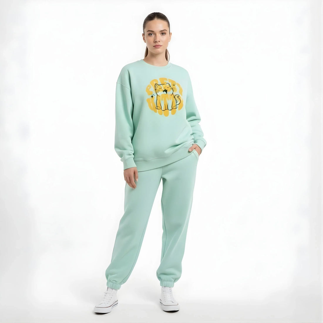 Pawsitive Vibes Cat Sweatshirt - Cornus Fashion