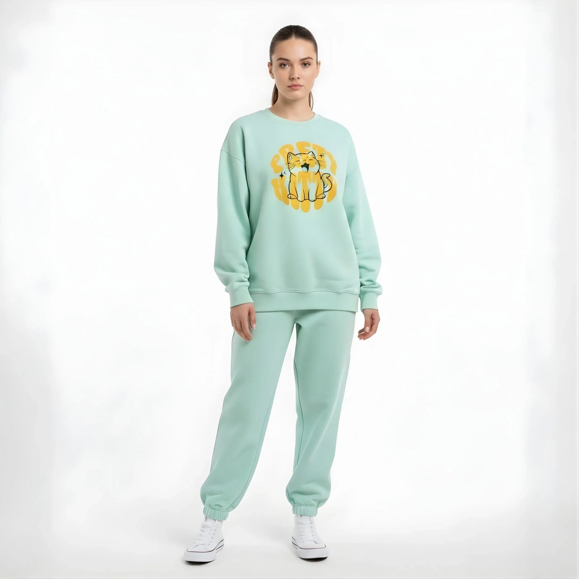 Pawsitive Vibes Cat Sweatshirt - Cornus Fashion