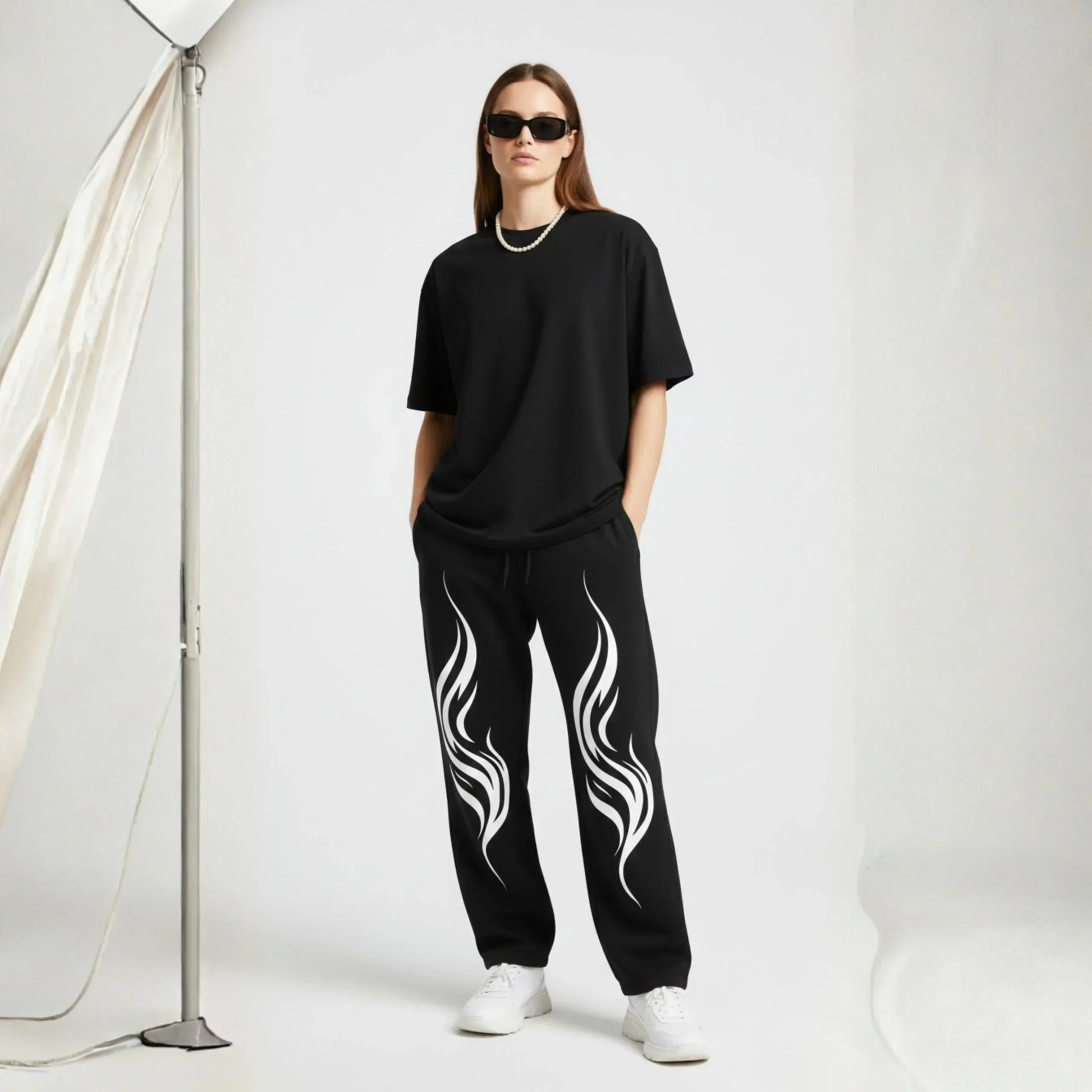 "Ignite" Tribal Flame Sweatpants - Cornus Fashion
