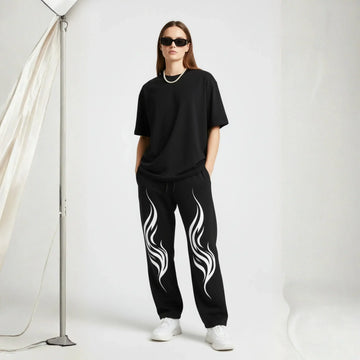 "Ignite" Tribal Flame Sweatpants - Cornus Fashion