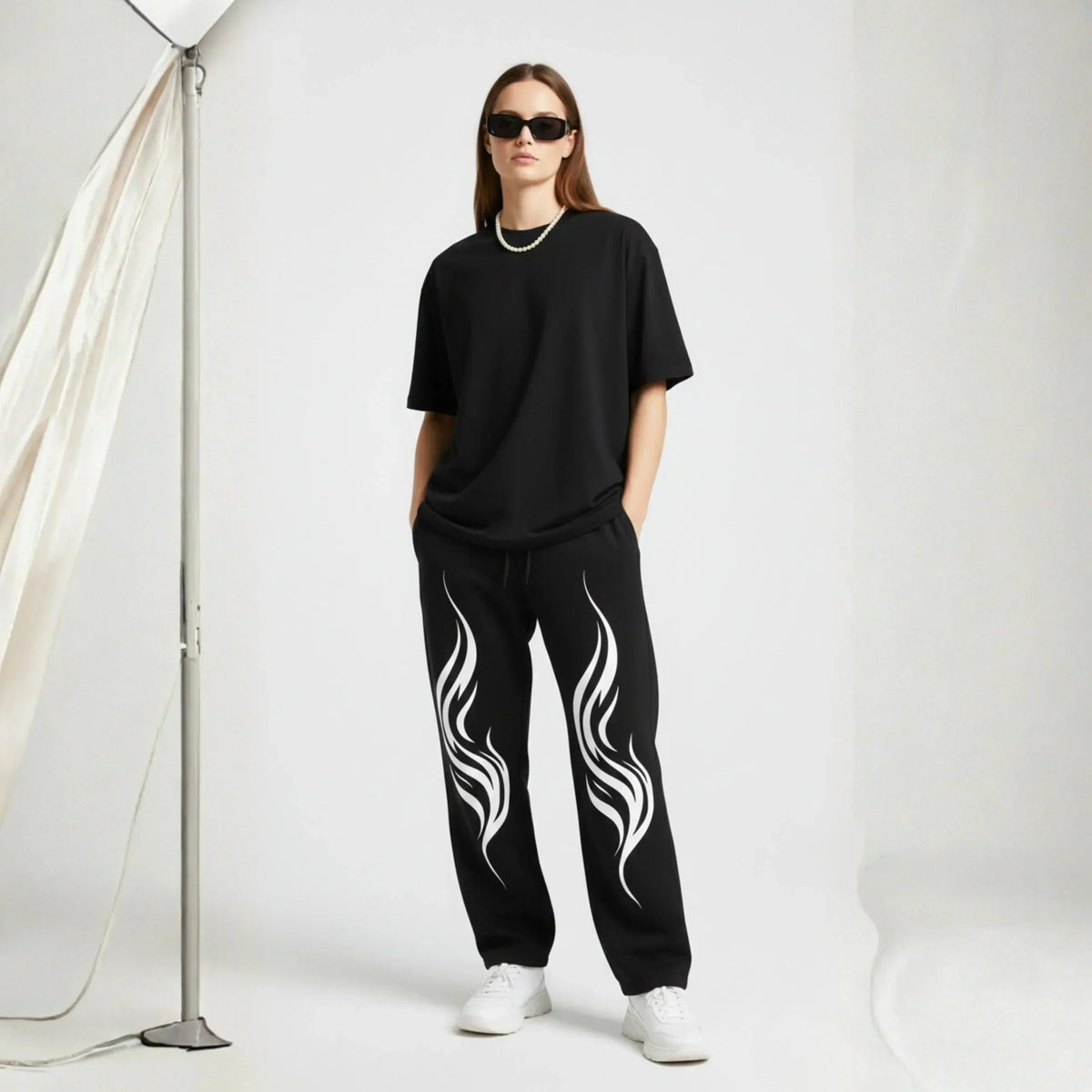 "Ignite" Tribal Flame Sweatpants - Cornus Fashion
