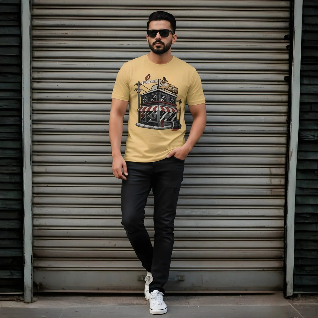 Urben Dinner Sketch Tee - Cornus Fashion
