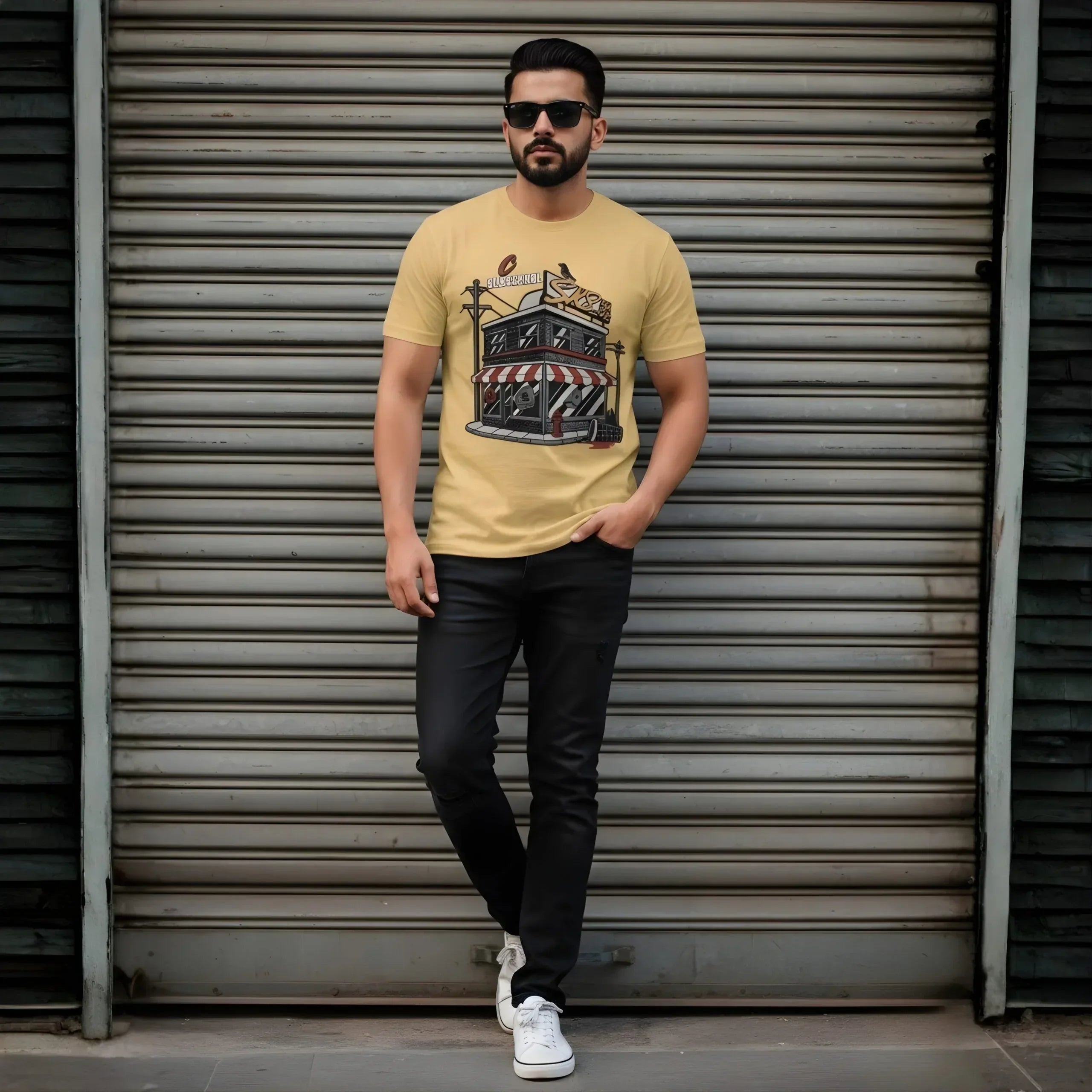 Urben Dinner Sketch Tee - Cornus Fashion