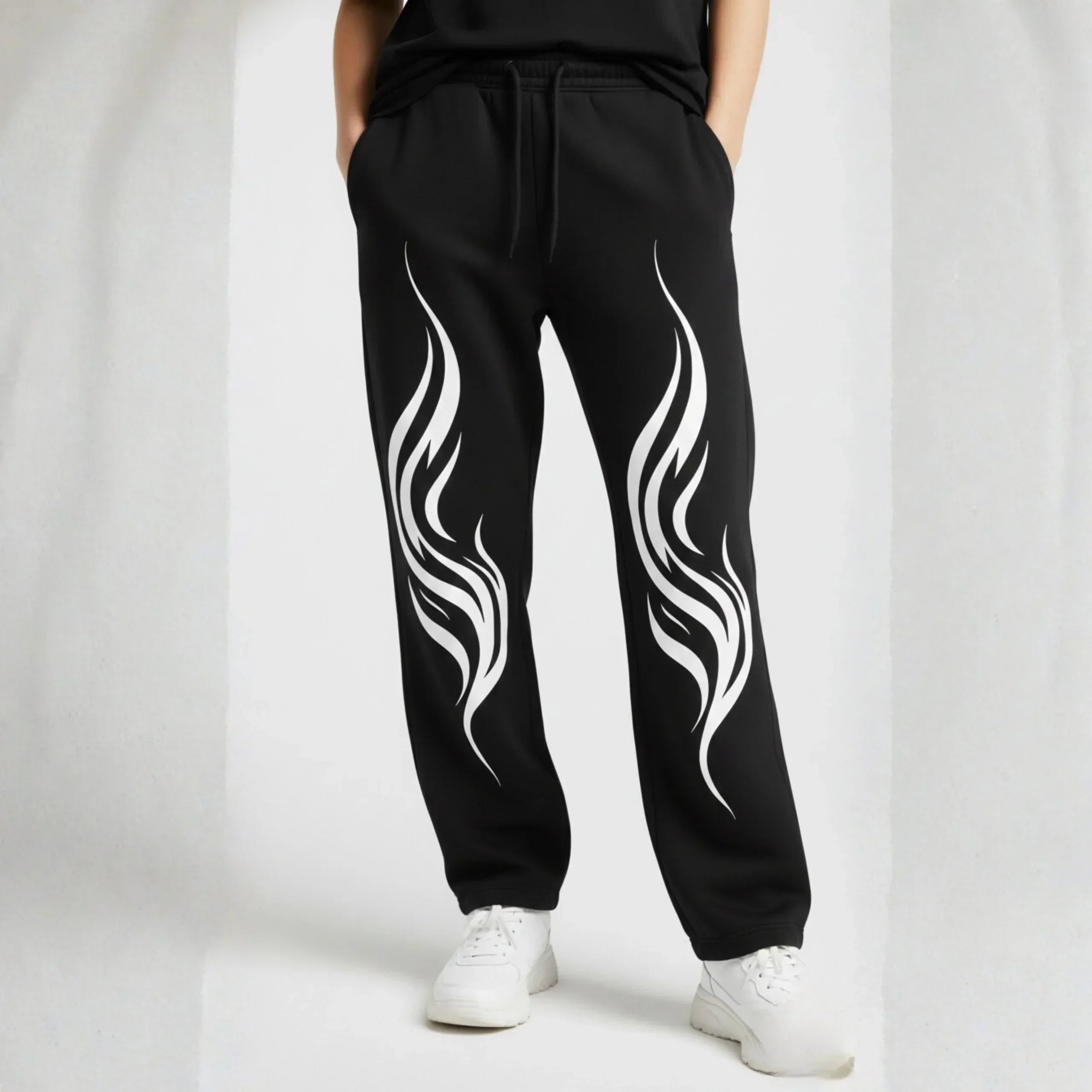 "Ignite" Tribal Flame Sweatpants - Cornus Fashion