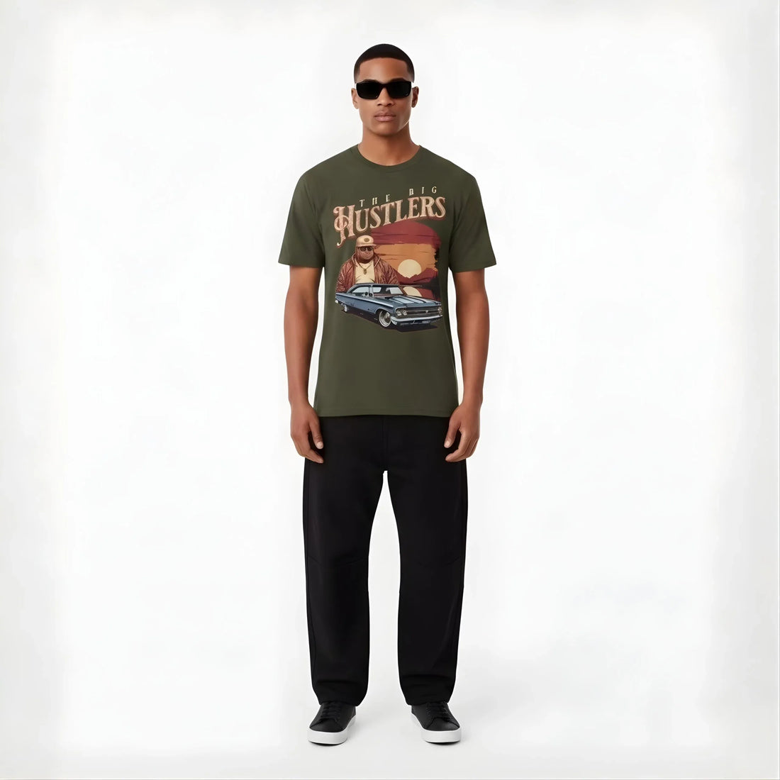 The Big Hustlers Retro Tee - Cornus Fashion