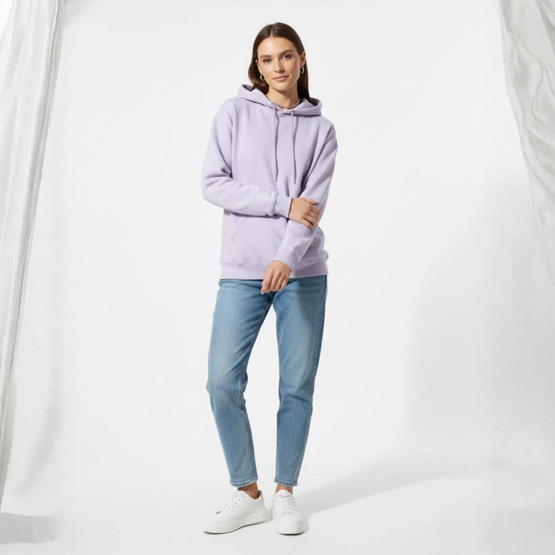 Lavender Essential Comfort Hoodie - Cornus Fashion
