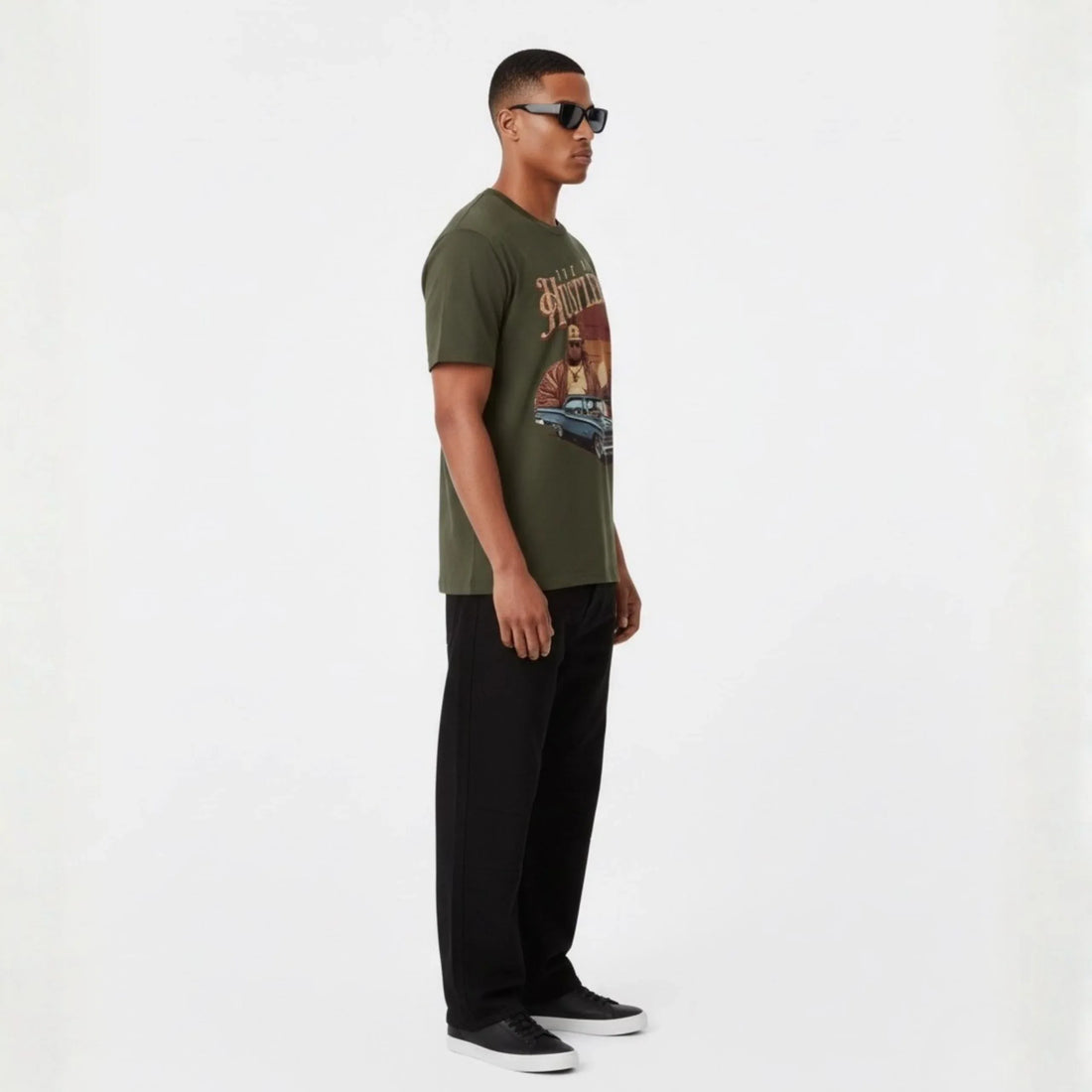 The Big Hustlers Retro Tee - Cornus Fashion