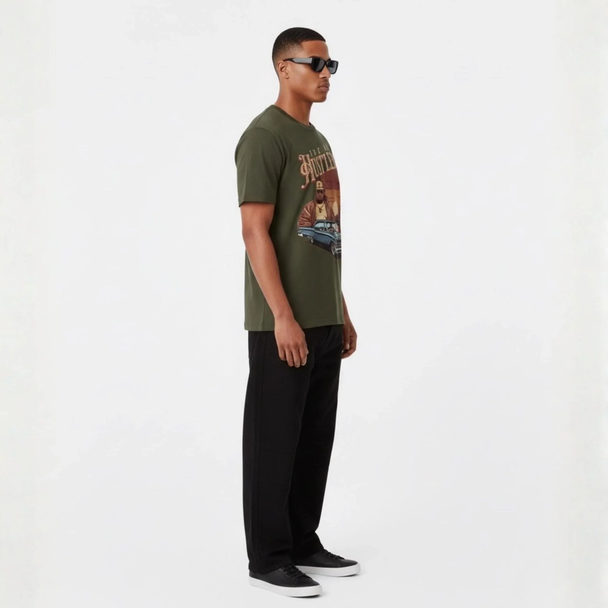 The Big Hustlers Retro Tee - Cornus Fashion