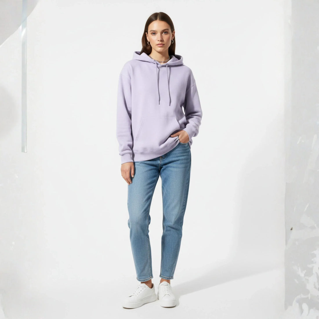 Lavender Essential Comfort Hoodie - Cornus Fashion