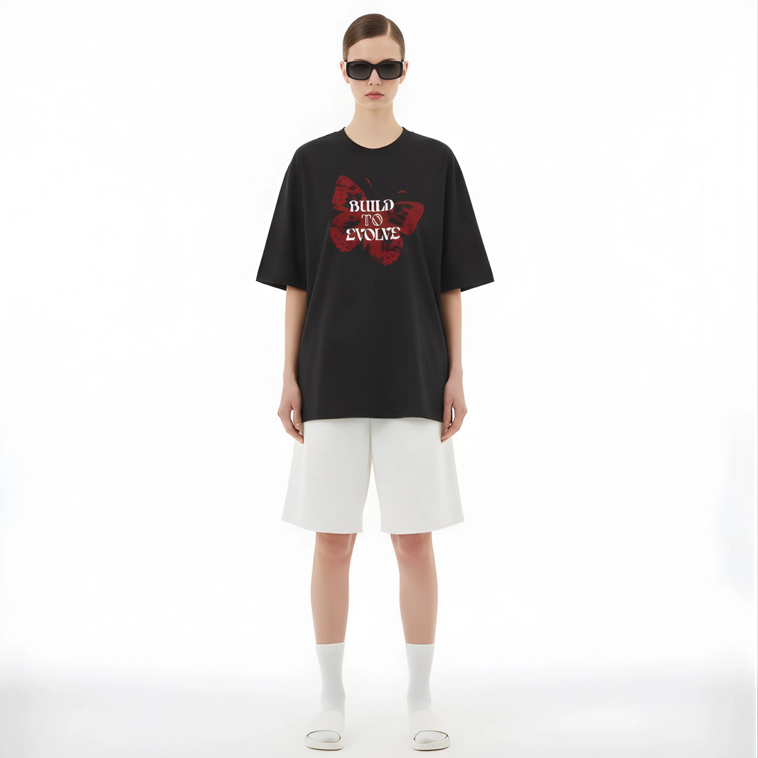 Build to Evolve Oversized Tee - Cornus Fashion