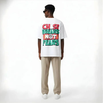 Chase Dreams Not Fears Print Tee - Cornus Fashion