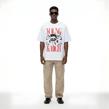 Young & Rich Graphic Tee - Cornus Fashion