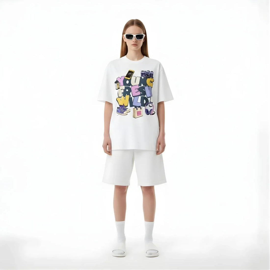 Young Free Wild Graphic Tee - Cornus Fashion
