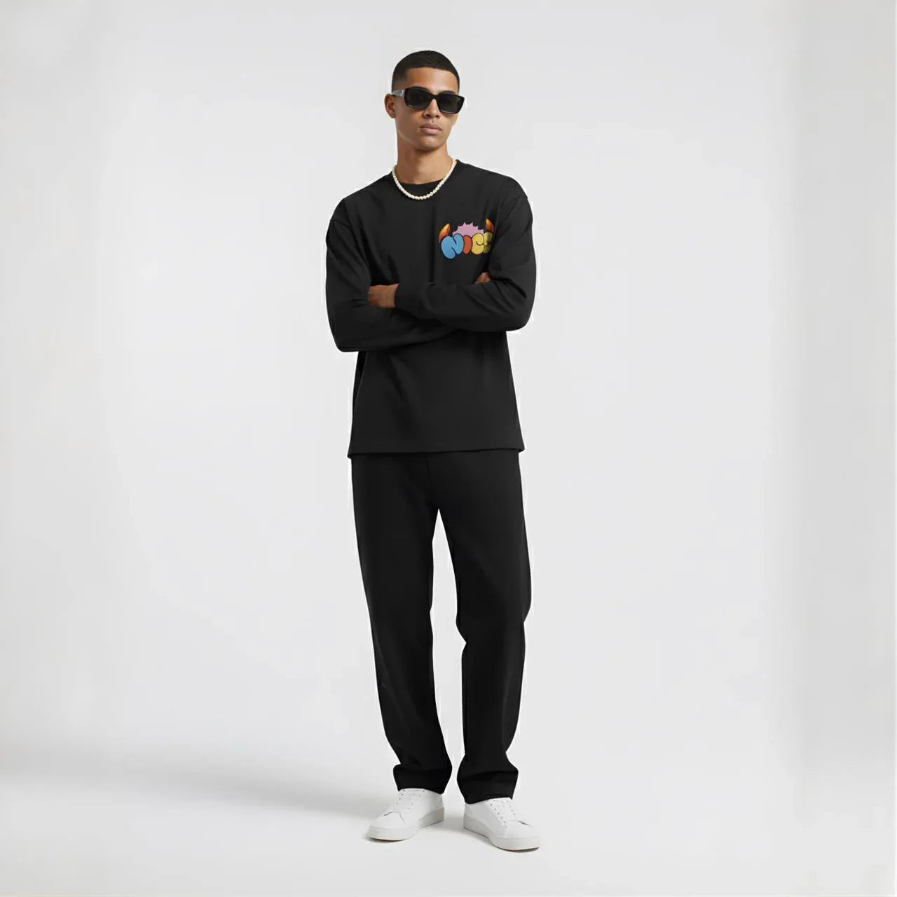 VibeWave Graphic Long-Sleeve Tee - Cornus Fashion