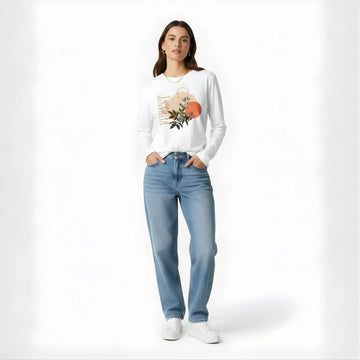 BloomSphere Women’s Long-Sleeve Tee - Cornus Fashion
