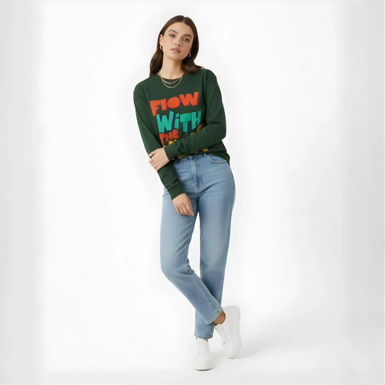 Flow With The Vibes full sleeves - Cornus Fashion
