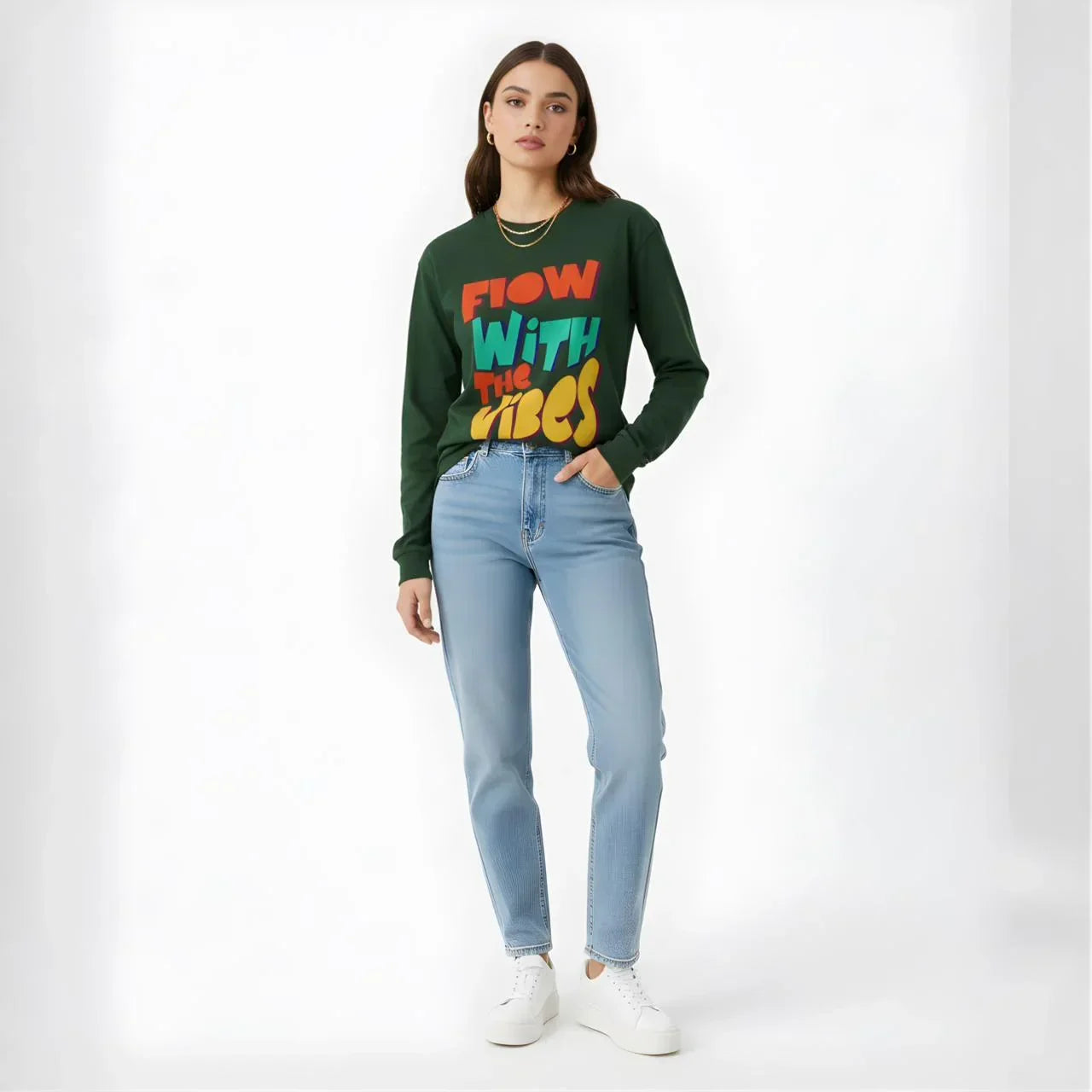 Flow With The Vibes full sleeves - Cornus Fashion
