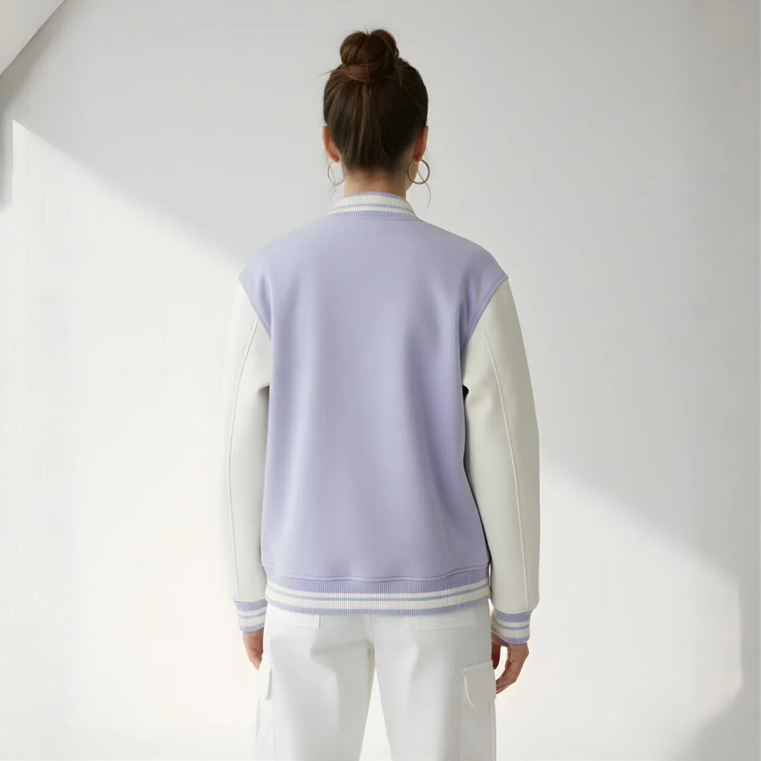 Varsity Chic Lilac Jacket - Cornus Fashion