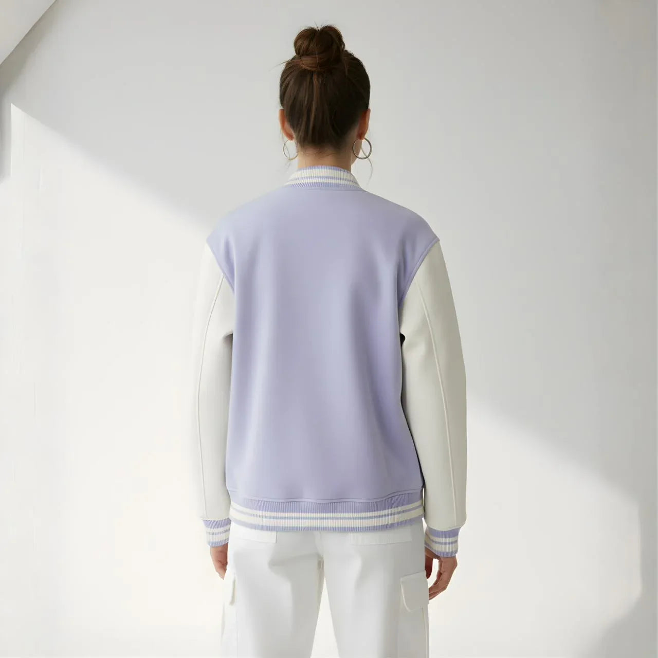 Varsity Chic Lilac Jacket - Cornus Fashion