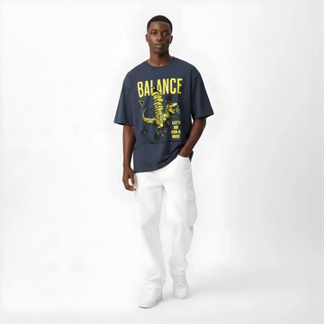 BALANCE Oversized Graphic Tee - Cornus Fashion