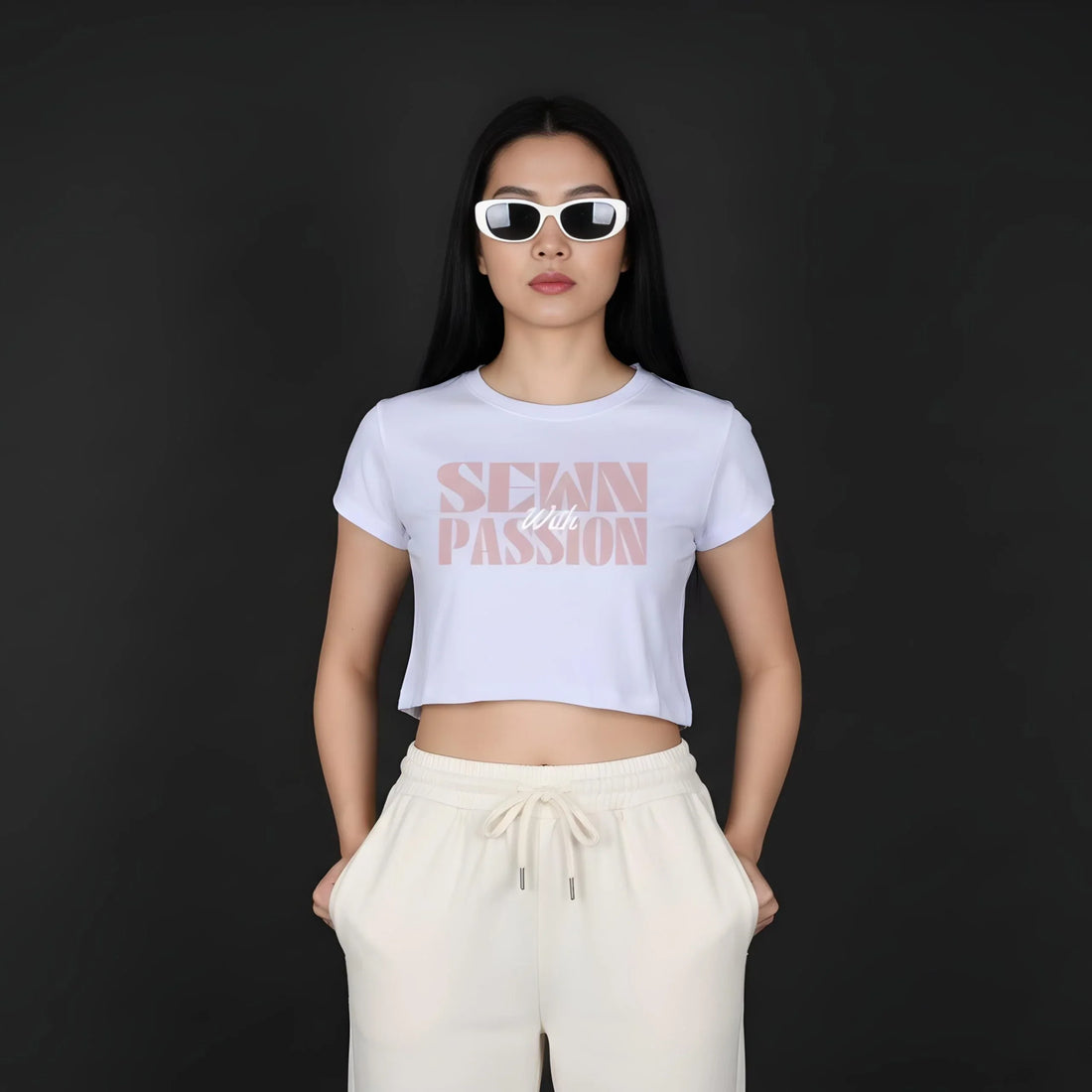 Sewn With Passion Baby Tee - Cornus Fashion