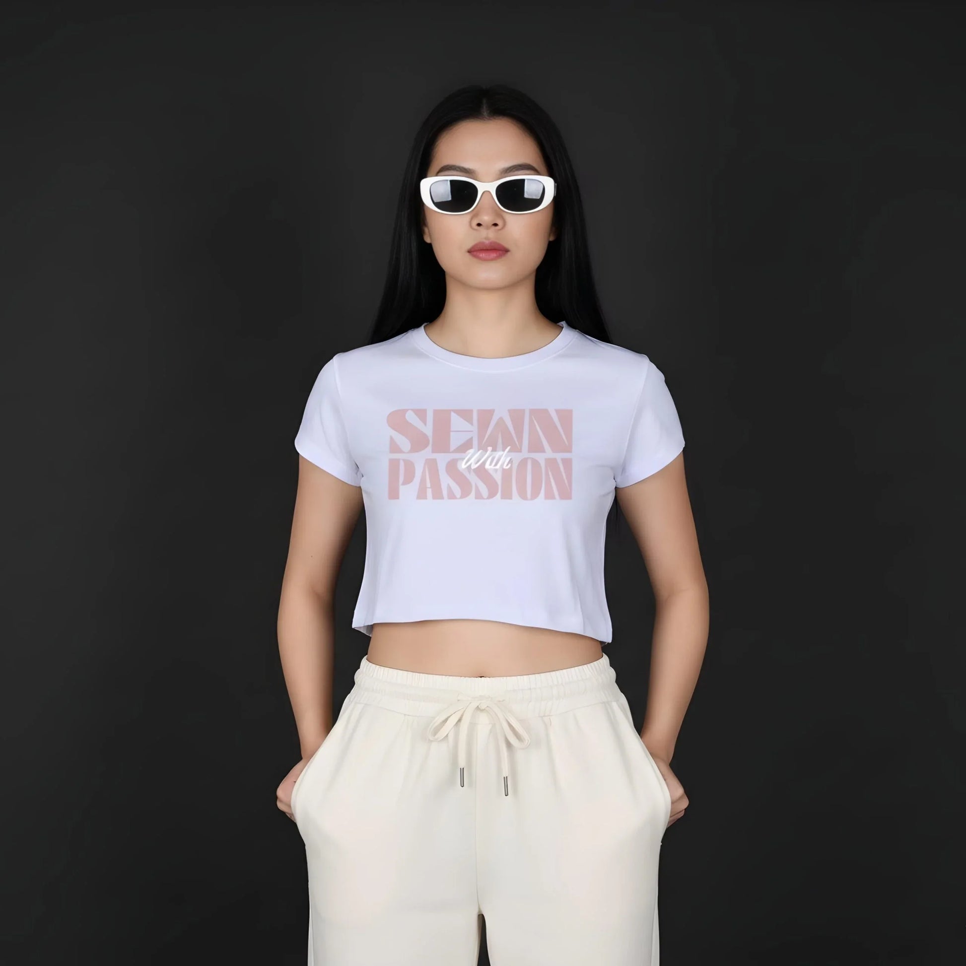 Sewn With Passion Baby Tee - Cornus Fashion