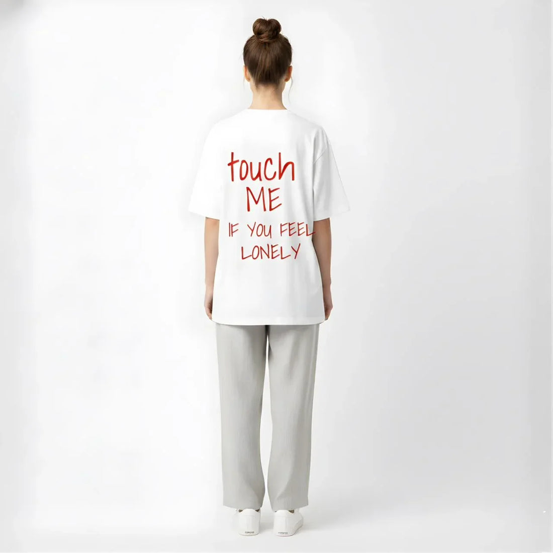 “Touch Me” Oversized Tee - Cornus Fashion